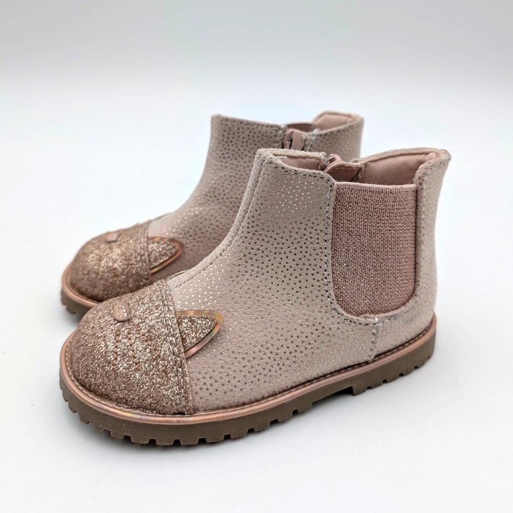 Tucker & Tate Katalina Ankle Boots Side Zip Kids Girls' Pink Size US6 EU22
